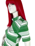 1960s vintage Mod mini dress / 70s / summer dress / candy stripe / Pop / Disco / Twiggy