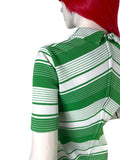 1960s vintage Mod mini dress / 70s / summer dress / candy stripe / Pop / Disco / Twiggy