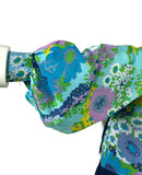 1970s vintage flower power balloon sleeve shirt blouse / 60s Mod / Jeff Banks Clobber