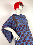 1960s 70s vintage Indian Cotton kaftan / hippie gown / Marrakesh / Festival