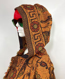 1960s / 70s handwoven tapestry coat / peacock motif / hippie / Marrakesh / Festival