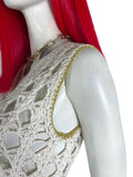 1960s vintage white crochet Mod dress / Twiggy / summer / festival / Woodstock / Hippie 70s