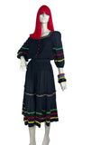 1970s vintage cotton 'Vogue Originals' two piece set / co-ord / 60s boho / Gina Fratini