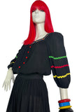 1970s vintage cotton 'Vogue Originals' two piece set / co-ord / 60s boho / Gina Fratini