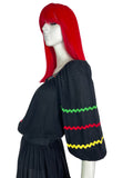 1970s vintage cotton 'Vogue Originals' two piece set / co-ord / 60s boho / Gina Fratini