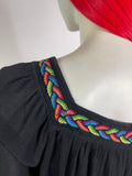 1970s vintage cotton 'Vogue Originals' two piece set / co-ord / 60s boho / Gina Fratini
