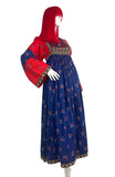 1960s vintage hippie KUCHI kaftan maxi dress / Lux hippie / 70s Festival / Woodstock / Janis