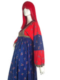 1960s vintage hippie KUCHI kaftan maxi dress / Lux hippie / 70s Festival / Woodstock / Janis