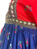 1960s vintage hippie KUCHI kaftan maxi dress / Lux hippie / 70s Festival / Woodstock / Janis