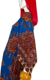 1970s vintage cotton kaftan maxi dress / 60s / Festival / Hippie / wizard sleeves / Hendrix