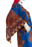 1970s vintage cotton kaftan maxi dress / 60s / Festival / Hippie / wizard sleeves / Hendrix