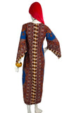 1970s vintage cotton kaftan maxi dress / 60s / Festival / Hippie / wizard sleeves / Hendrix