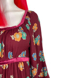 Angela Gore 1970s vintage hippie boho maxi dress / Festival / Folklore / 60s