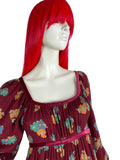 Angela Gore 1970s vintage hippie boho maxi dress / Festival / Folklore / 60s