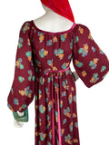 Angela Gore 1970s vintage hippie boho maxi dress / Festival / Folklore / 60s