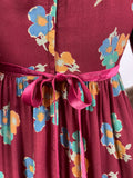 Angela Gore 1970s vintage hippie boho maxi dress / Festival / Folklore / 60s