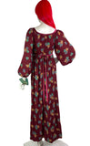 Angela Gore 1970s vintage hippie boho maxi dress / Festival / Folklore / 60s