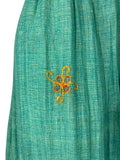 1960s vintage mint green Indian Cotton cheese cloth maxi dress / Hippie / Festival