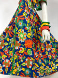 Ann Reeves & Co. 1970s vintage 70s floral dress / Biba / Jeff Banks / 40s / XS / UK 6