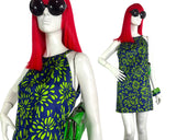 1960s vintage psychedelic Go Go Mod mini dress / 70s / Party / Carnaby / Twiggy