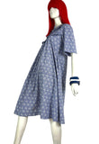 Laura Ashley Made in Wales vintage 70s cotton prairie smock midi dress / pockets