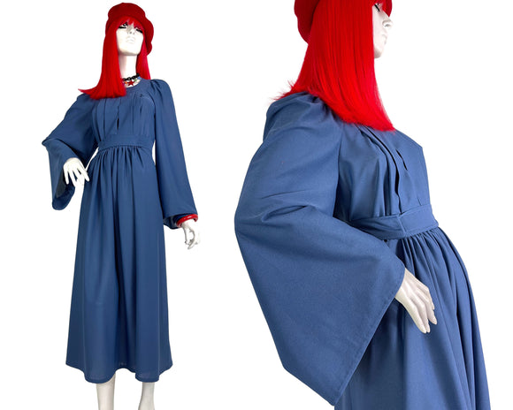 1960s 70s Ossie Clark style vintage Kaftan maxi dress / Hippie / Biba / Bus Stop / Lee Bender