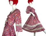 1970s 80s vintage 'Origina' Liberty print cotton dress / smock / Annabelinda Oxford