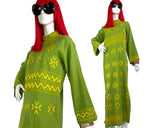 1960s vintage heavily embroidered woven cotton kaftan / Hippie / Festival / Woodstock 70s