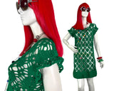 1960s vintage crochet Mod mini dress / Twiggy / summer / festival / Woodstock / Hippie
