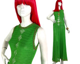 1960s vintage hand crocheted maxi dress / summer / festival / Hippie Boho 70s