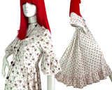 Laura Ashley Made in Wales cotton prairie maxi dress / Wedding / Regency / Downtown Abbey