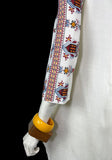 1960s 70s vintage  traditional embroidered cotton shift dress / Folklore / Hippie / Boho