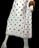 1960s vintage Indian Cotton cheese cloth maxi dress / Hippie / Marrakesh / Festival / novelty print