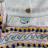 1960s vintage Indian Cotton cheese cloth maxi dress / Hippie / Marrakesh / Festival / novelty print