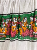 1960s vintage Indian Cotton cheese cloth maxi dress / Hippie / Marrakesh / Festival / novelty print