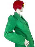 1960s 70s vintage poison green trench coat / Mod / Rain mac / Twiggy / rain coat