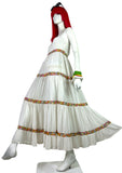 Mr Darren 1970s vintage cotton cheese cloth maxi dress 60s Hippie / boho wedding