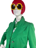 1960s 70s vintage poison green trench coat / Mod / Rain mac / Twiggy / rain coat