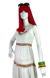 Mr Darren 1970s vintage cotton cheese cloth maxi dress 60s Hippie / boho wedding