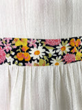 Mr Darren 1970s vintage cotton cheese cloth maxi dress 60s Hippie / boho wedding