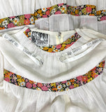 Mr Darren 1970s vintage cotton cheese cloth maxi dress 60s Hippie / boho wedding