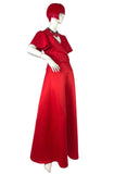 DIana Mackinnon 1970s vintage satin two piece set / co-ord / jacket & skirt / 60s Disco