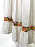 Mr Darren 1970s vintage cotton cheese cloth maxi dress 60s Hippie / boho wedding