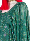 David Silverman 1970s vintage psychedelic angel sleeve maxi dress / Hippie trippy / 60s