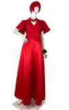 DIana Mackinnon 1970s vintage satin two piece set / co-ord / jacket & skirt / 60s Disco