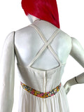 Mr Darren 1970s vintage cotton cheese cloth maxi dress 60s Hippie / boho wedding