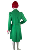 1960s 70s vintage poison green trench coat / Mod / Rain mac / Twiggy / rain coat