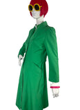 1960s 70s vintage poison green trench coat / Mod / Rain mac / Twiggy / rain coat