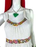 Mr Darren 1970s vintage cotton cheese cloth maxi dress 60s Hippie / boho wedding