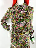 1970s vintage floral jersey shirt waister / 30s / Liberty / Cottage core / Biba